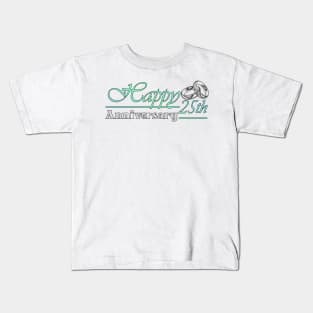 Happy 25th Anniversary-ORIGINAL DESIGN-Anniversary Gifts-Anniversary t-shirt Kids T-Shirt